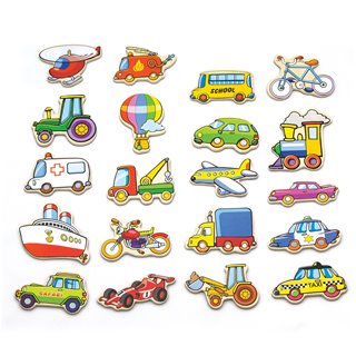 Viga Toys - Magnetic Vehicles - 20 pieces